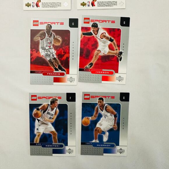 Vintage 2002 Lego Sports Upper Deck Bundle of 9 Basketball Cards - Picture 9 of 12